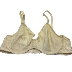 Vintage Von Raalte 38B Bra Beige Nylon/Spandex Lingerie Style 88434